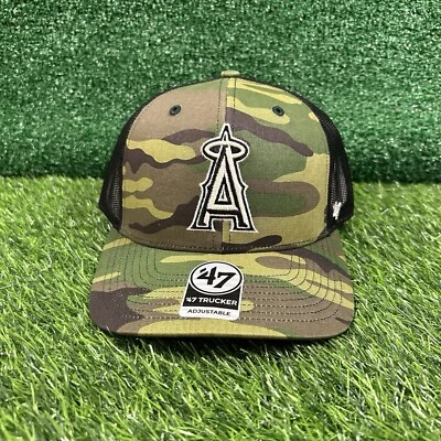 Gorra de camionero New Era de Los Angeles Angels para hombre camuflada Snapback béisbol MLB NUEVA Foto 1 de 4