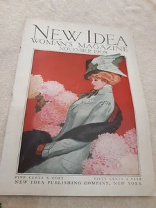 New Idea Womans Magazine 1908 November/ Thanksgiving & Thomas A Edison... - Picture 1 of 8