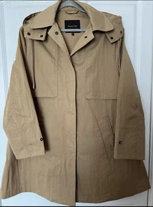 MASSIMO DUTTI OVERSIZED TECHNICAL TRENCH COAT PARKA SIZE 12 CAR COAT - Picture 1 of 2