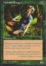 MTG magic cards 1x x1 Light Play, English Quirion Ranger Visions