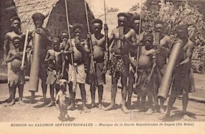 Papúa Nueva Guinea - GAGAN - Banda nativa - Publ. Misión de las Salomón del Norte - Imagen 1 de 2