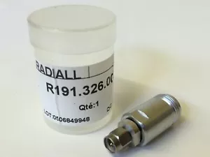 RADIALL 3.5 SMA MALE TO PRECISION N FEMALE 18GHz RF ADAPTOR fba25 - Picture 1 of 6