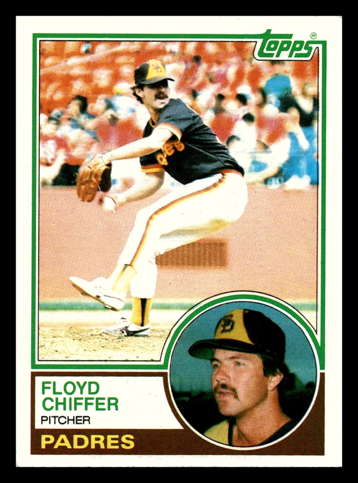 1983  Topps Floyd Chiffer RC Rookie SD Padres #298 VG-EX Vintage - Image 1 of 2