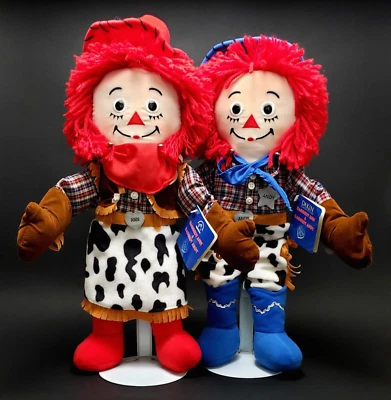 Винтажный набор кукол 2001 Cowgirl RAGGEDY ANN & Cowboy RAGGEDY ANDY 15 дюймов - НОВЫЙ ИЗ СТАРЫХ ЗАПАСОВ - Изображение 1 из 4