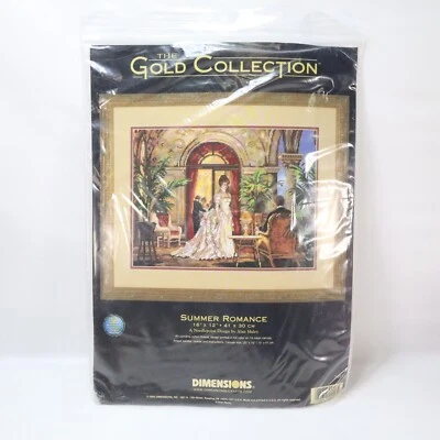 Dimensions Gold Collection NEEDLEPOINT Kit SUMMER ROMANCE Alan Maley 2493 NEW - Image 1 of 4