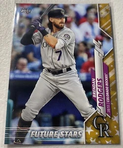 BRENDAN RODGERS Serie 2 Future Stars Juego Estrella Dorada Paralelo #408. Rockies - Imagen 1 de 2