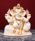 Grande statue de Ganesha en marbre de culture - 14 pouces grande idole de Ganesh - dieu hindou
