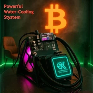 Bitaxe Miner NerdQaxe++ 4.8Th/s Hydro Liquid Cooler Bitcoin Miner 6mo warranty ! - Picture 1 of 13