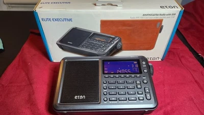Radio de onda corta Eton Elite Executive AM/FM/banda aérea/SSB/radio de onda corta con caja + todos los accesorios Foto 1 de 4