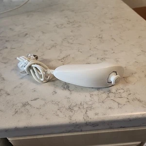 Official Nintendo Wii White Nunchuck Controller OEM Used Tested - Picture 1 of 3