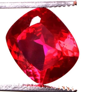 19.25 Cts. Natural Mozambique Red Ruby Cushion Shape Certified Gemstone - Picture 1 of 4