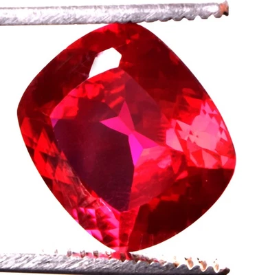 19.25 Cts. Natural Mozambique Red Ruby Cushion Shape Certified Gemstone - Image 1 of 4