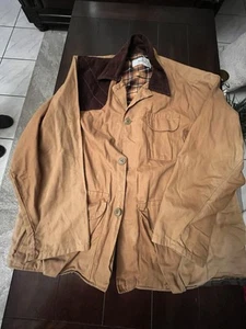 Vintage RedHead Blanket Lined Chore Jacket Adult L Brown Zip Long Sleeve. - Picture 1 of 5