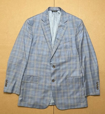 Blazer de lujo Brooks Brothers 40R azul Regent Fit ventana cuadros para hombre Foto 1 de 4