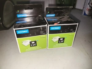 2x DYMO 30252 LW WHITE ADDRESS LABELS 1-1/8"x3-1/2" 350 LABELS PER ROLL New - Picture 1 of 3
