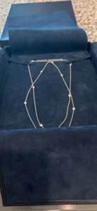 HARRY WINSTON logo long Sautoir Necklace Diamond K18WG - Picture 1 of 4