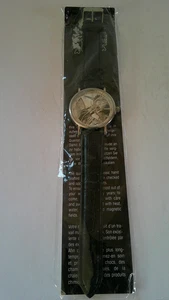 Armbanduhr Freiheitsstatue silbernes Zifferblatt schwarzes Band - Bild 1 von 6