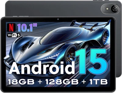 10'' Android Tablet 18GB RAM 128GB ROM Octa-Core HD Display 5G WiFi 6000mAh - Image 1 of 4
