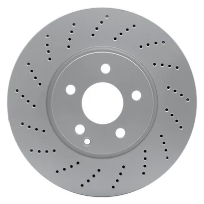 For Mercedes-Benz E400 13-16 GeoSpec Drilled 1-Piece Front Brake Rotor Foto 1 de 4