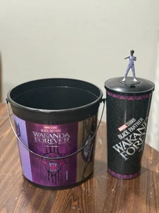 Black Panther Wakanda Forever Popcorn Bucket & Cup  - Picture 1 of 7