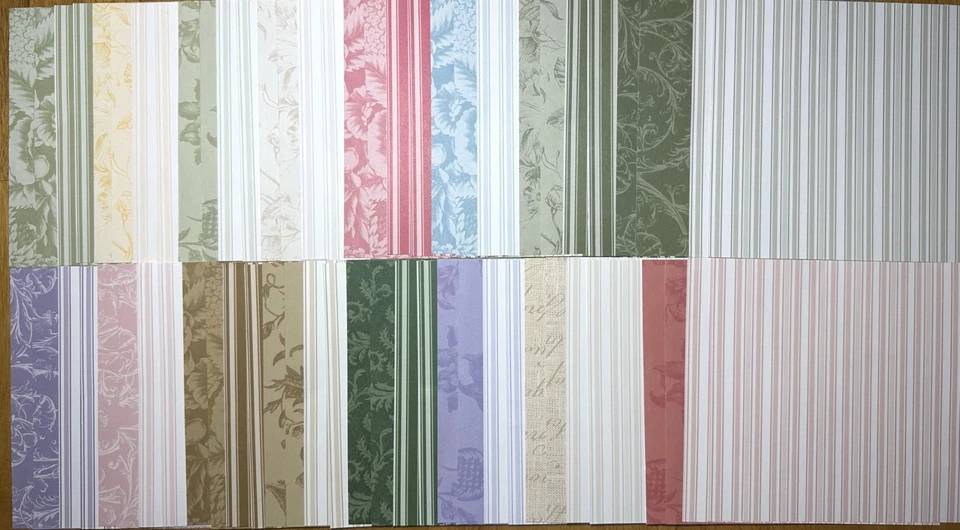 Assorted Anna Griffin  paper  (64 sheets) 6 x 6.  See Description - Image 1 of 1