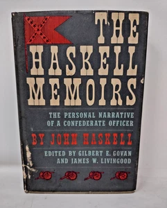 Die Haskell Memoiren von John Haskell—1960—HC/DJ—Bürgerkrieg—Konföderierter Soldat - Bild 1 von 4