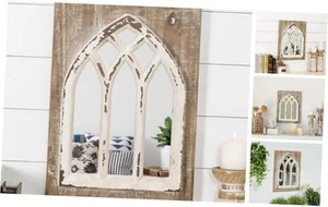 Arch Window Wall Mirror Farmhouse Cathedral Mirror Wall Decor 18.1"L x 13.4"W - Picture 1 of 8