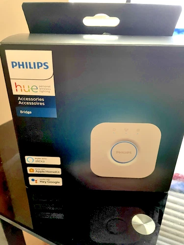 Philips Wireless Lighting System Hue Bridge Central Control Unit White 458471  - Image 1 of 1