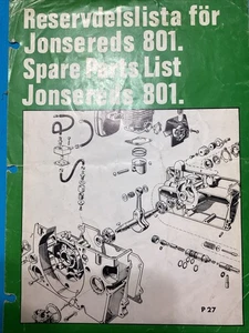 Carpeta manual lista de repuestos Jonsereds 801 5 - Imagen 1 de 1
