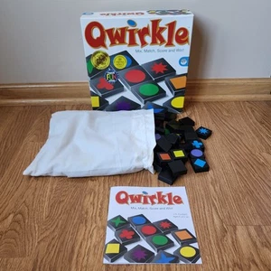 Qwirkle Board Tile Game All 108 Wooden Tiles Bag Instructions 100% Complete - Picture 1 of 9
