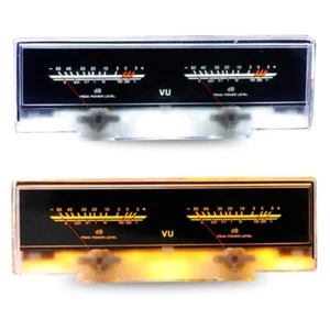 Dual Analog VU Meter 2-Way 5W-50W Amplifier/Speaker Switcher Box Panel - Picture 1 of 9