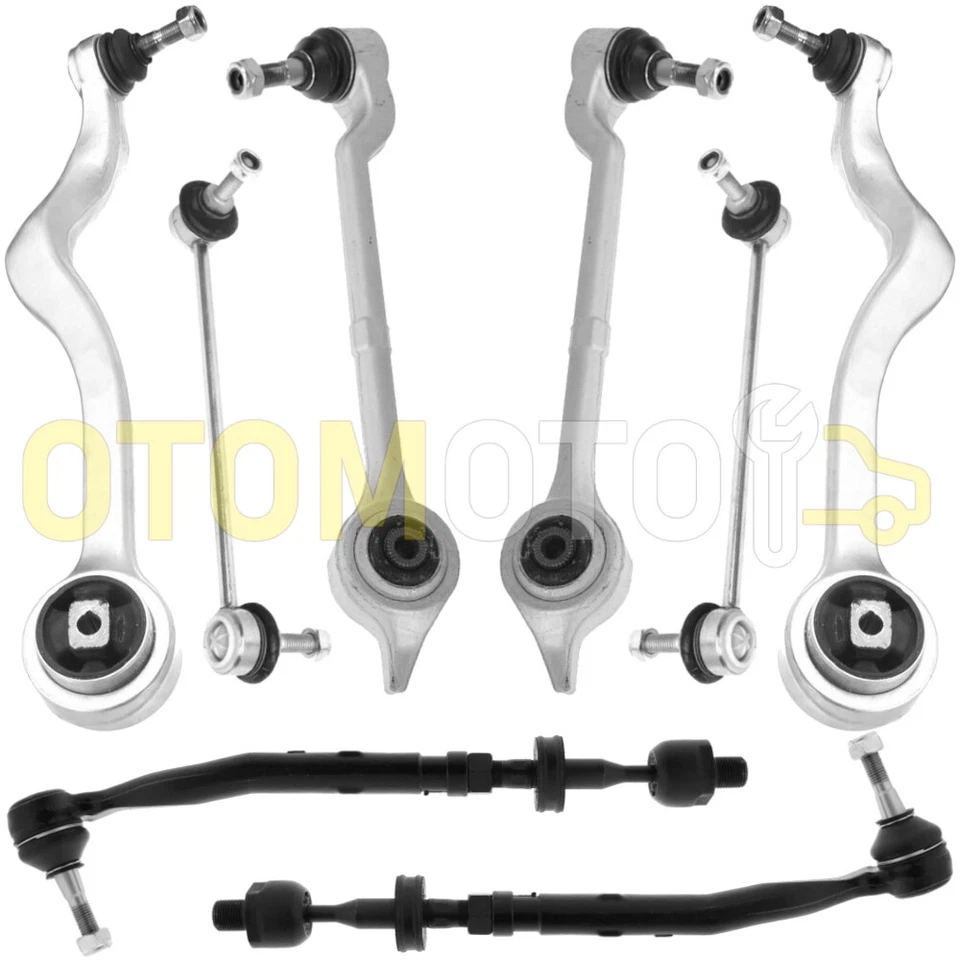 BMW 5 E39 TRIANGLE BRAS DE SUSPENSION ROTULE BIELLETTE BARRE STAB AV AVANT 8 PCS - Photo 1/1