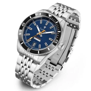 Orologi Meccanici Automatici Uomo NH35A Movimento Vetro Zaffiro Lunetta Girevole - Foto 1 di 13