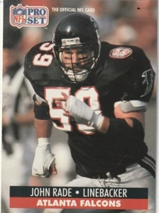 FREE SHIPPING-MINT-1991 Pro Set John Rade #438 FALCONS PLUS BONUS CARDS - Picture 1 of 1