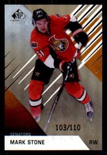 2016-17 SP Game Used Orange Rainbow Draft Year #5 Mark Stone #/110 (ref 11254)