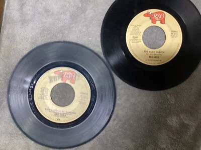 Bee Gees—2 vinyl lps..You Should Be Dancing/Too Much Heaven - Image 1 of 2
