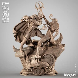 Thor and Loki, the Blood Brother Diorama(300mm)/3D Printed/Unassembled/Unpainted - Foto 1 di 10