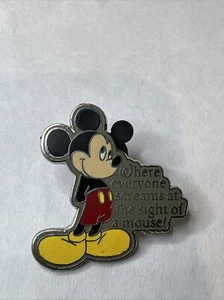 MICKEY MOUSE "WHERE EVERYONE SCREAMS AT THE SIGHT OF A MOUSE" 2009 DISNEY PINS - Picture 1 of 6