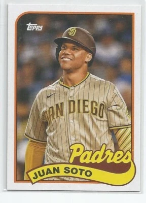 2023 Topps Archives 1989 Topps Doubleheaders Juan Soto Fernando Tatis Jr Padres - Image 1 of 2