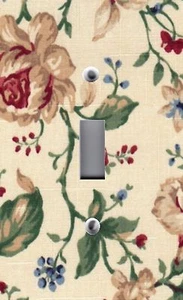 Light Switch Plate Outlet Covers covered with LONGABERGER HEIRLOOM FLORAL - Picture 1 of 26