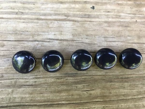 Tory Burch Replacement Buttons dark Navy Blue/black (5) - Picture 1 of 3