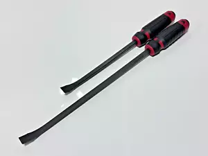 MAC Tools USA 2pc Comfort Handle Curved Pry Bar Set Lot - 12” & 17” - NOS, NEW - Picture 1 of 12