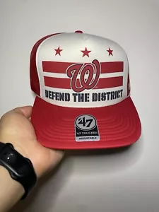 Brand New MLB Washington Nationals Trucker hat adjustable 47 Brand snapback - Picture 1 of 4