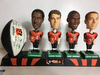 Cincinnati Bengals Burger King 2007 Bobblehead Display NFL Palmer, Chad Johnson Foto 1 de 4