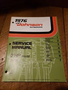 1976 Johnson Outboards 2 HP Model 3R76 Service Manual - Picture 1 of 12