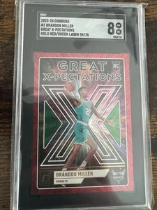 2023-24 Donruss BRANDON MILLER Red Laser /75 ROOKIE RC Lazer Great Expectations - Picture 1 of 2