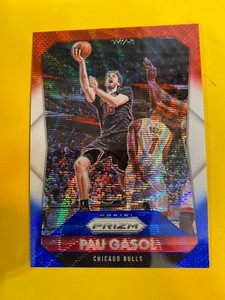 28261 2015-16 Panini Prizm Prizms Red White Blue #143 Pau Gasol