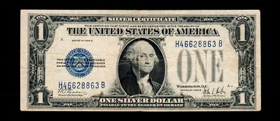 1928 B $1 Silver Certificate Free shipping {C223} - Image 1 of 2