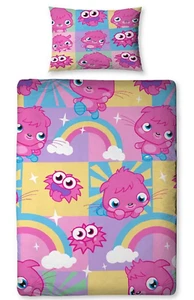 MOSHI MONSTERS POPPETT EINZELBETTBEZUG BETTGARNITUR INKLUSIVE SPANNBETTLAKEN - Bild 1 von 1