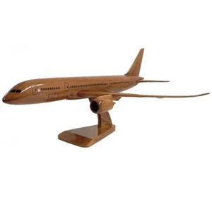B787 Civilian Airliner Aircraft Wooden Executive Desktop Model. - Picture 1 of 5